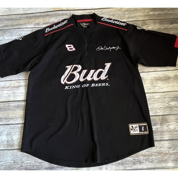Dale Earnhardt Jr  Budweiser  #8   embroidered  pull-over shirt  Dale Jr. - Picture 1 of 8